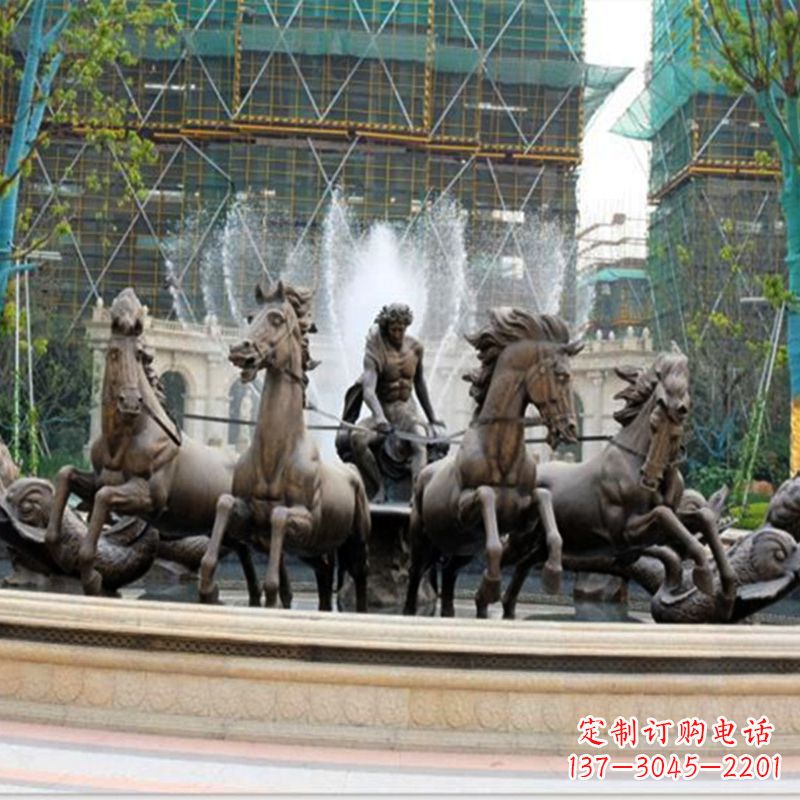 海南阿波罗战车水景喷泉装饰景观雕塑