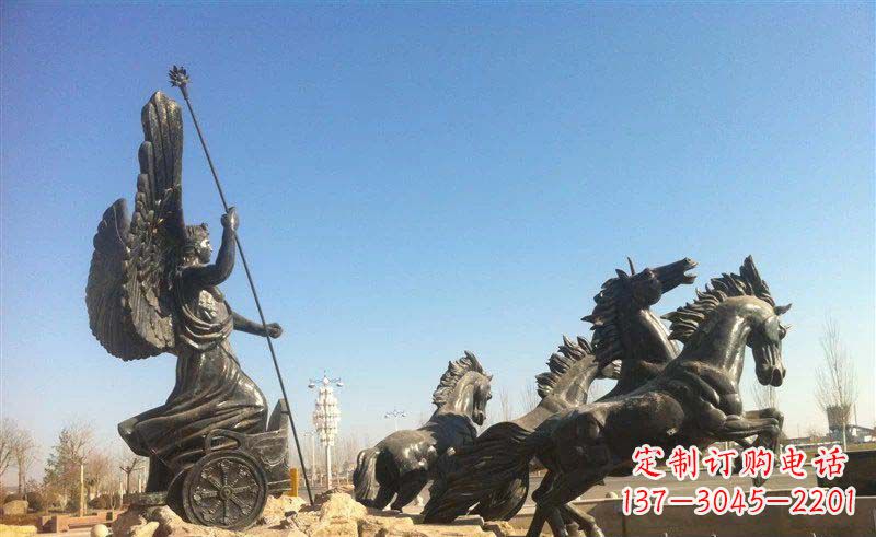 海南阿波罗战车小区景观铜雕 (2)