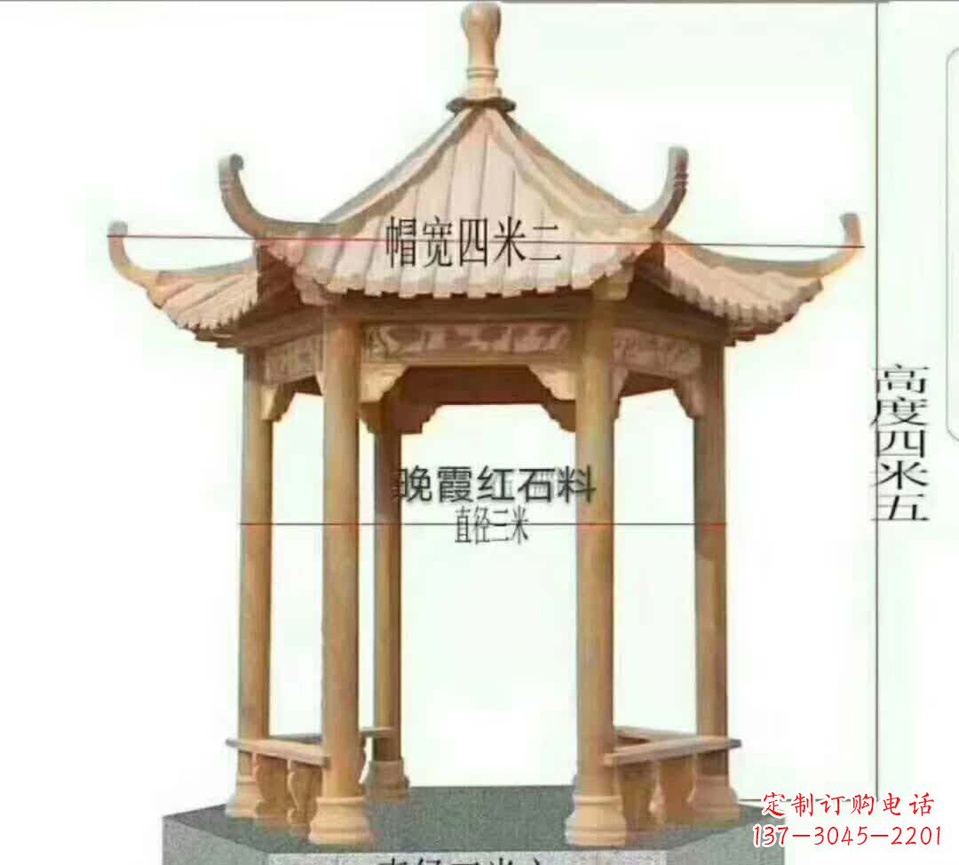 海南藏于凉亭的石雕之美