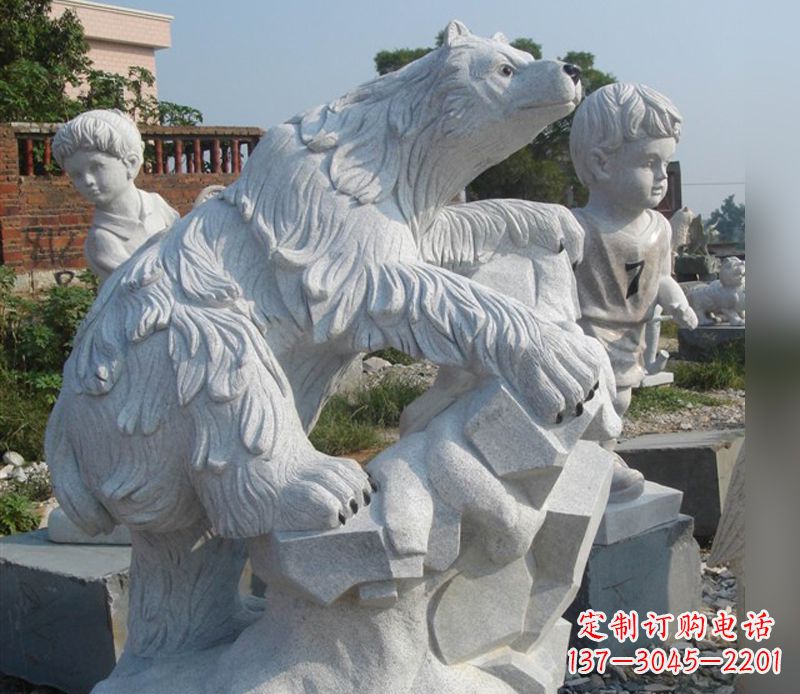 海南北极熊石雕