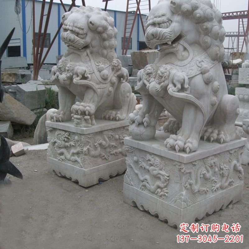 海南新狮子雕塑,传承北京青铜文化