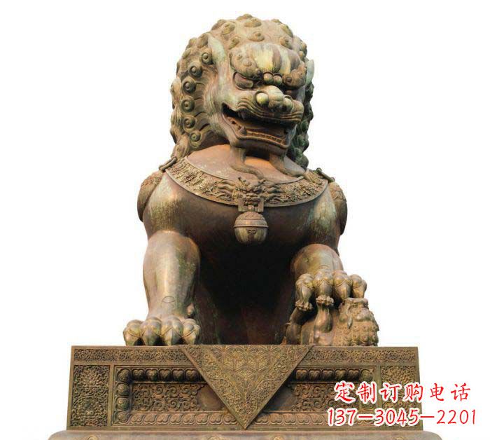海南巍峨雄壮的狮子铜雕