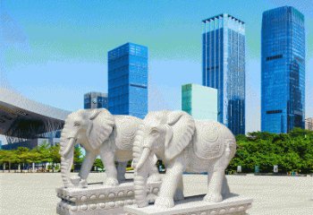 海南公石雕大象