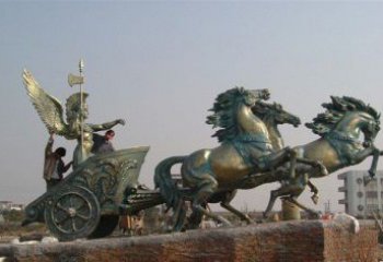 海南阿波罗战车广场景观铜雕 (2)