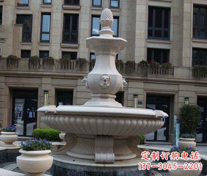 海南别墅景观欧式喷泉石雕_2