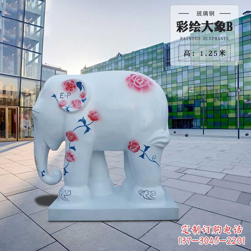 海南玻璃钢大象雕塑——传承古老文明的象征