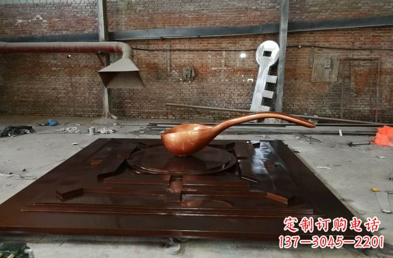 海南玻璃钢仿铜司南案例