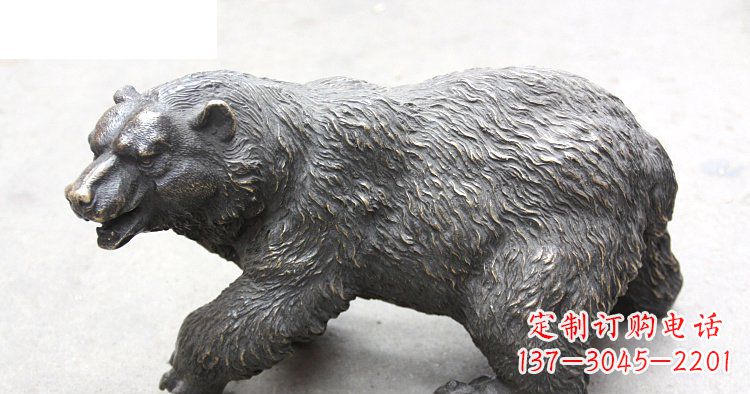 海南玻璃钢仿真北极熊公园动物雕塑