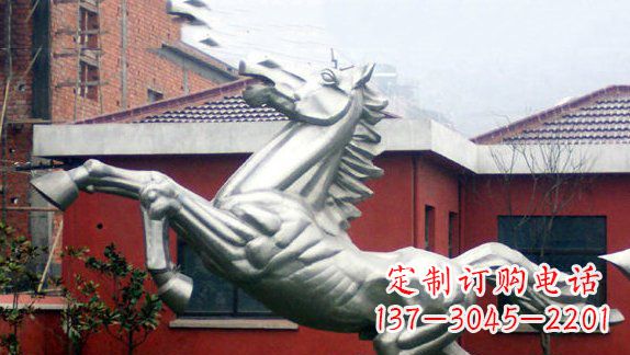 海南不锈钢奔马雕塑 (2)