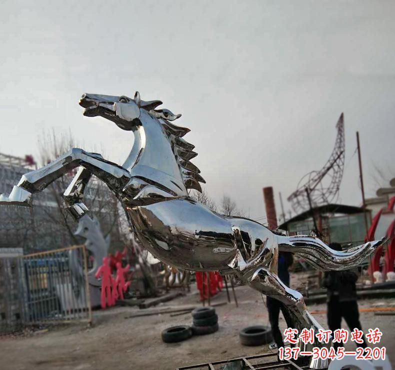 海南不锈钢奔跑马雕塑驰骋在人间的艺术精灵
