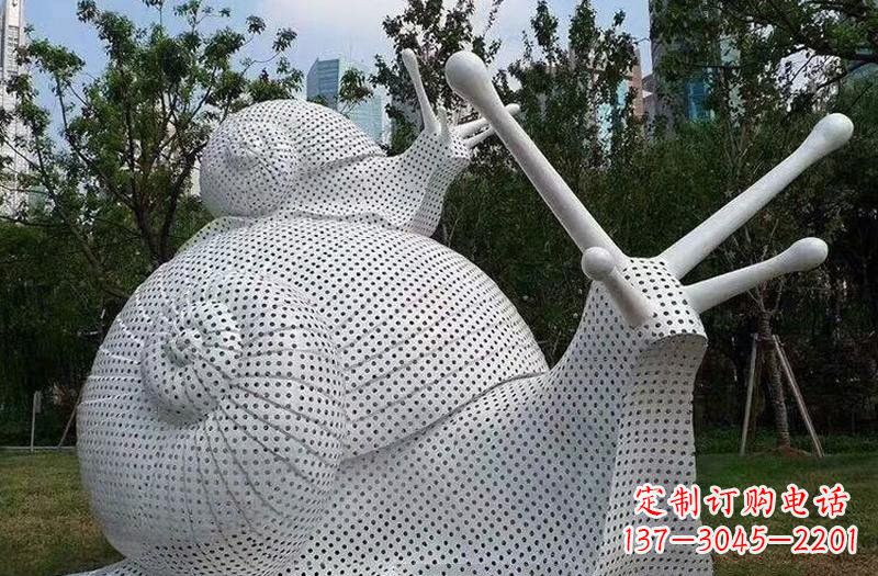 海南不锈钢蜗牛雕塑把自然美搬进家居