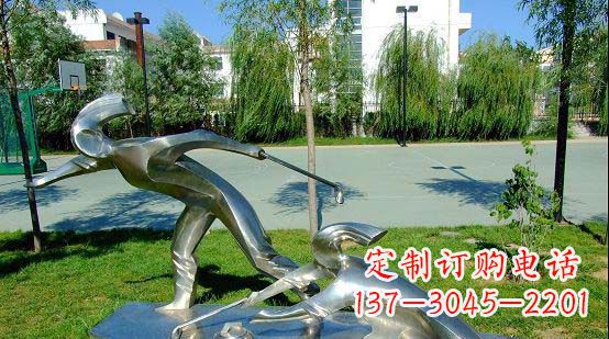 海南不锈钢冰壶雕塑艺术与运动的完美结合