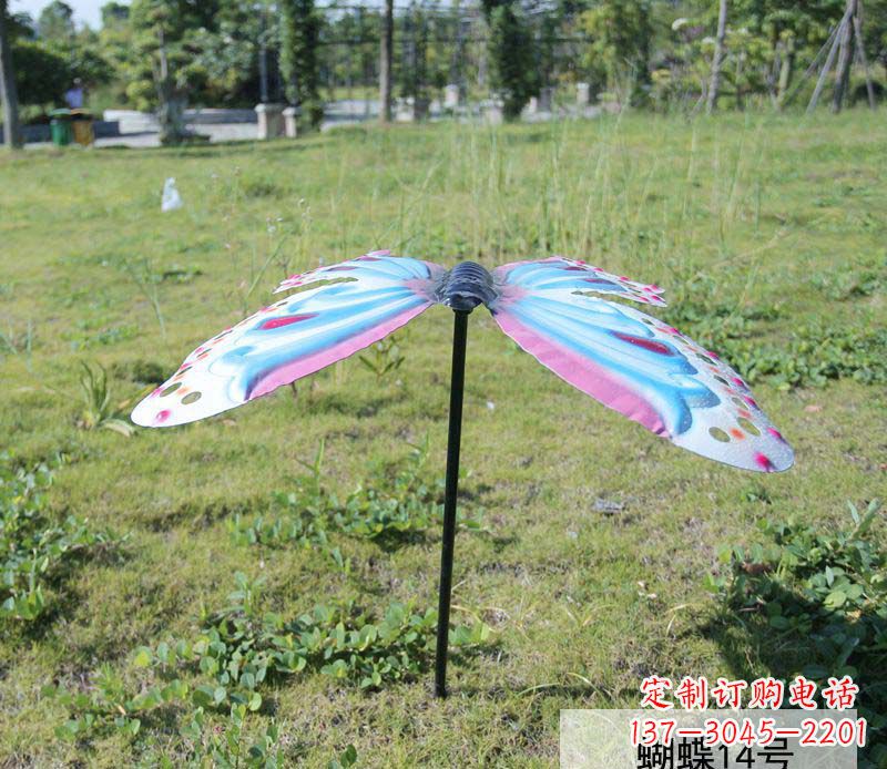 海南不锈钢彩色蝴蝶雕塑艺术之美