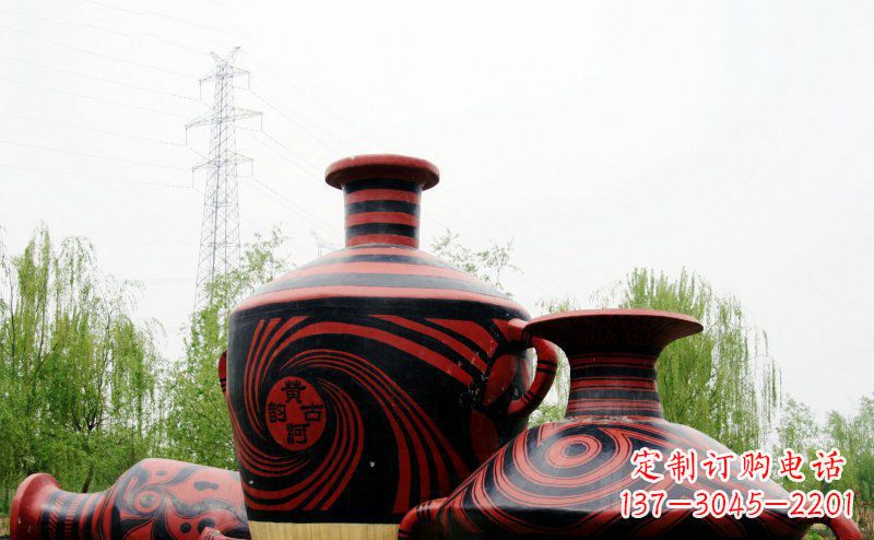 海南不锈钢彩色花盆雕塑让空间更加精致
