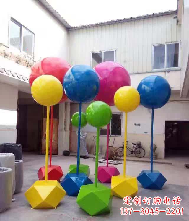 海南不锈钢彩色气球雕塑艺术的绚丽缤纷