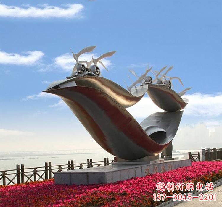 海南海鸥雕塑——点缀不锈钢城市
