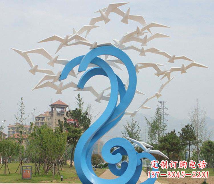海南不锈钢大雁雕塑传承传统文化的象征