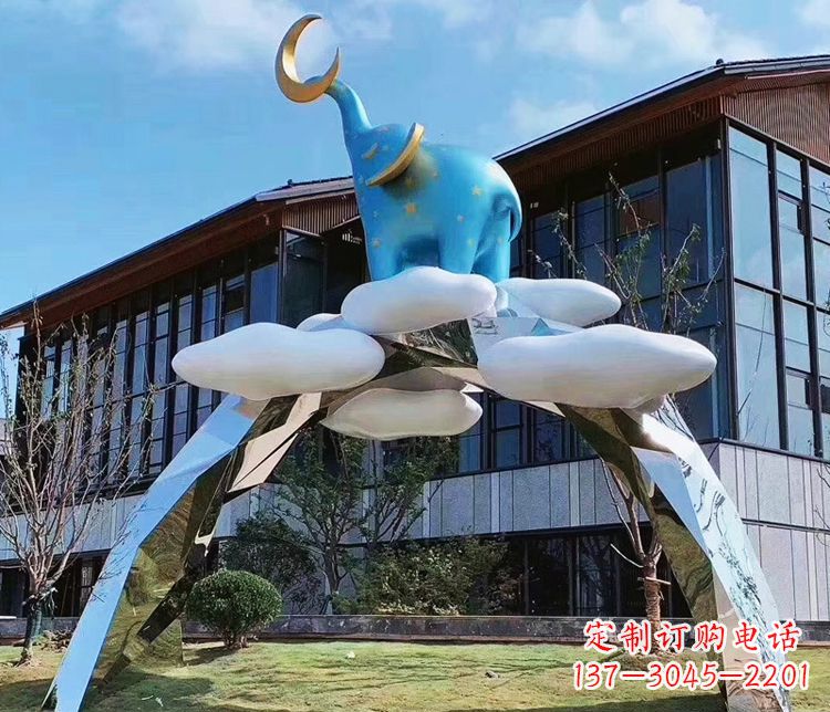 海南不锈钢抽象拱门雕塑