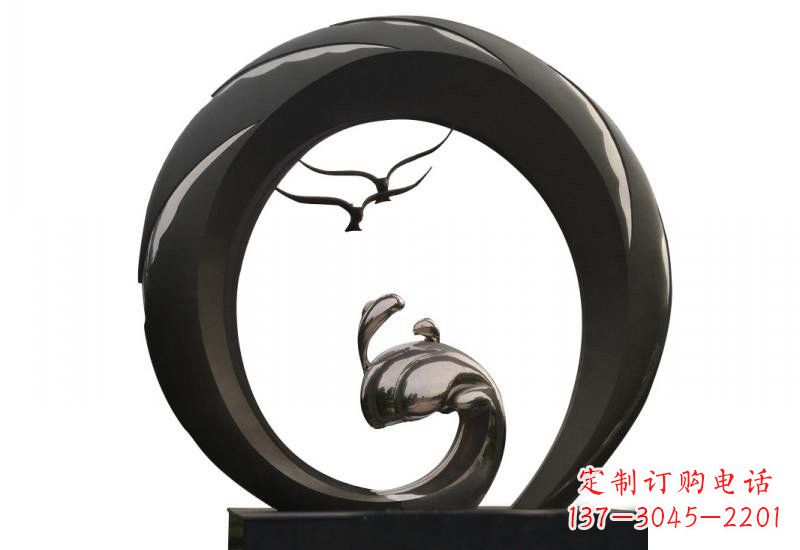 海南不锈钢海鸥雕塑海洋之韵