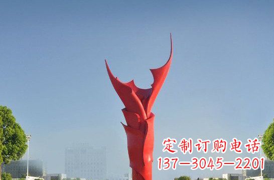 海南不锈钢火炬雕塑——点燃友谊之火