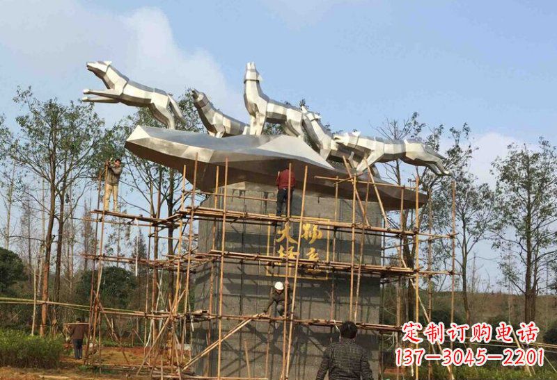 海南不锈钢动物雕塑