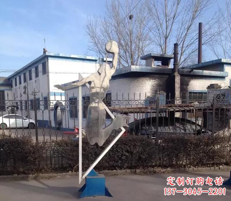 海南制作不锈钢高尔夫雕塑