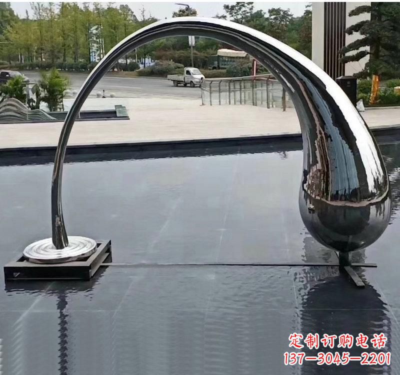 海南不锈钢大型水滴雕塑让艺术融入生活