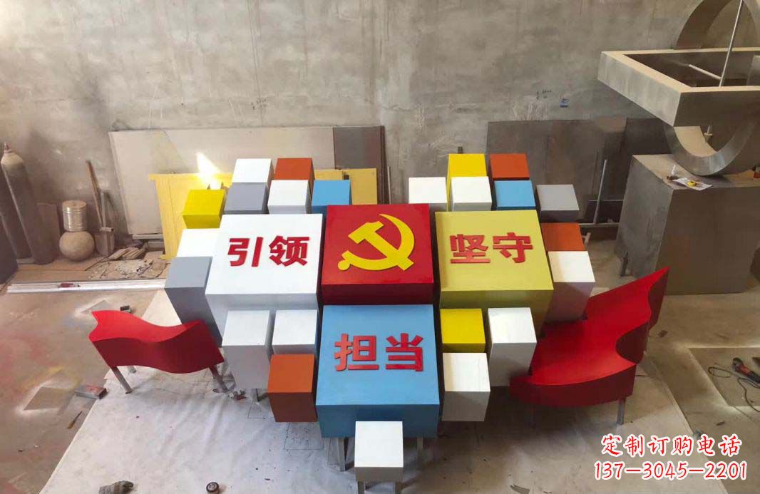 海南不锈钢魔方雕塑精致美观的装饰
