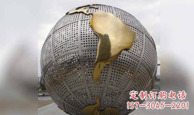 海南不锈钢地球雕塑传承人类文明的精神象征