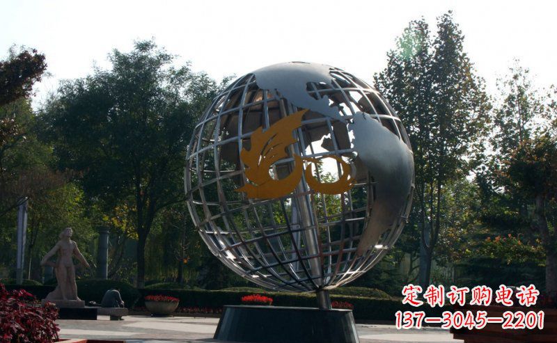 海南不锈钢地球雕塑一件具有意义的艺术品