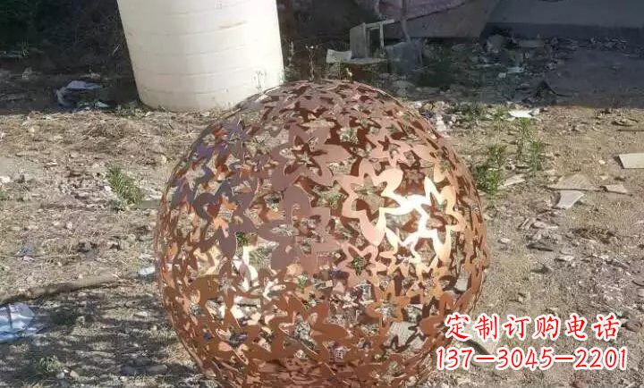 海南不锈钢地球仪雕塑精美的艺术装饰