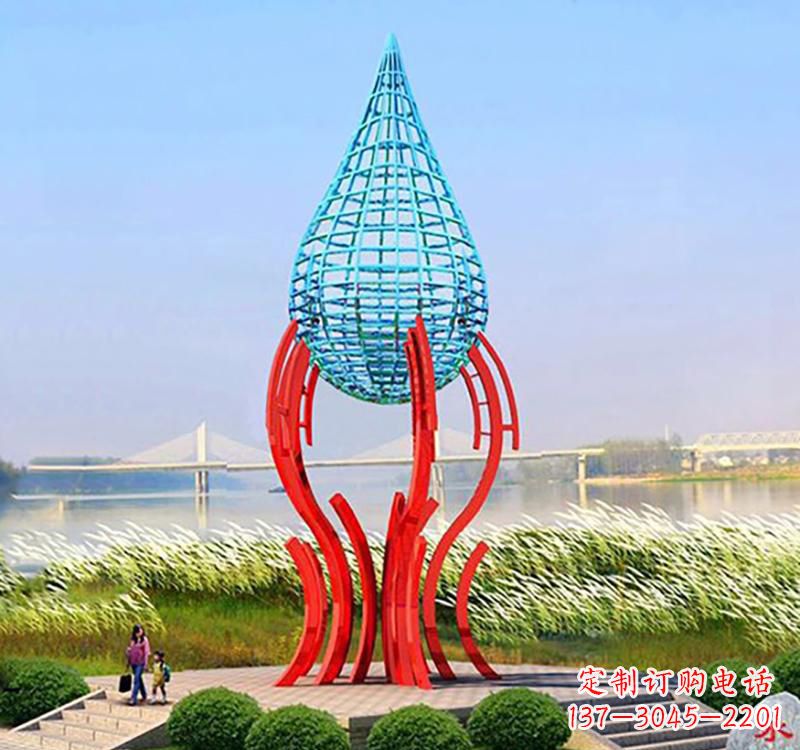 海南不锈钢灯泡雕塑灯光点亮美好生活