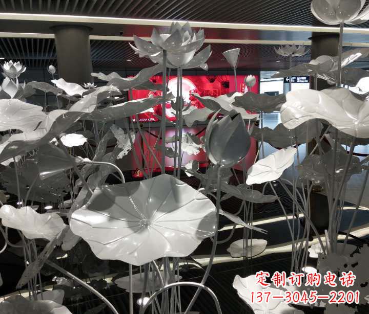 海南不锈钢锻造荷花雕塑