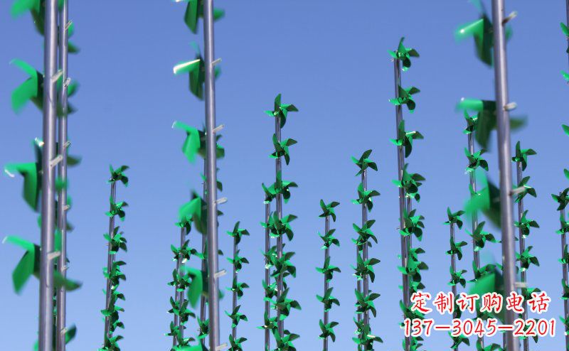 海南不锈钢风车景观雕塑