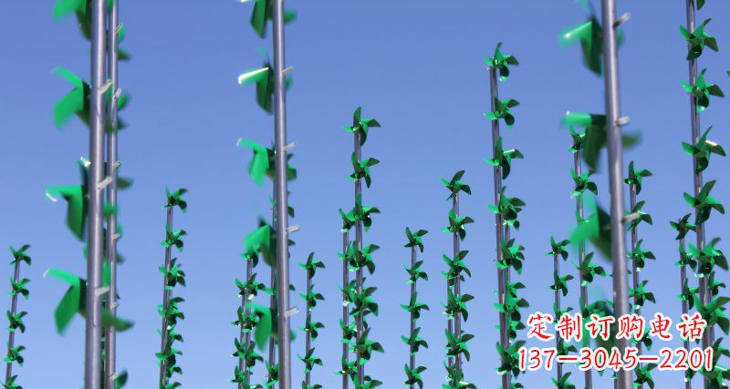 海南不锈钢风车广场景观雕塑
