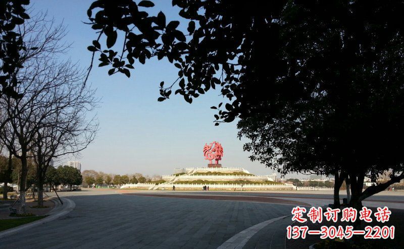 海南不锈钢凤凰广场雕塑