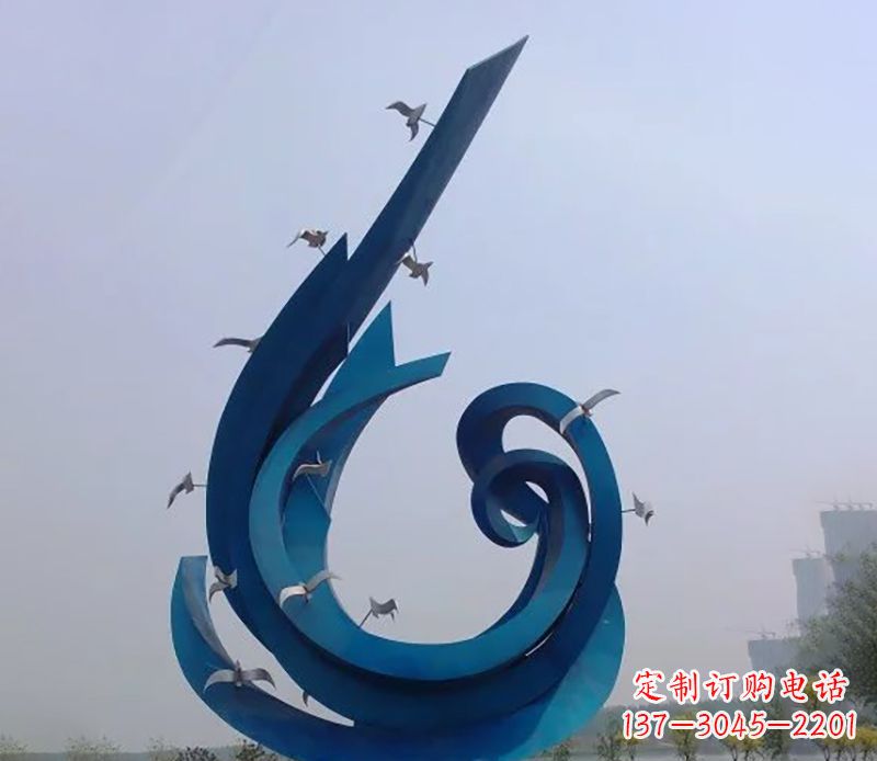 海南不锈钢鸽子雕塑雕刻着永恒与美丽