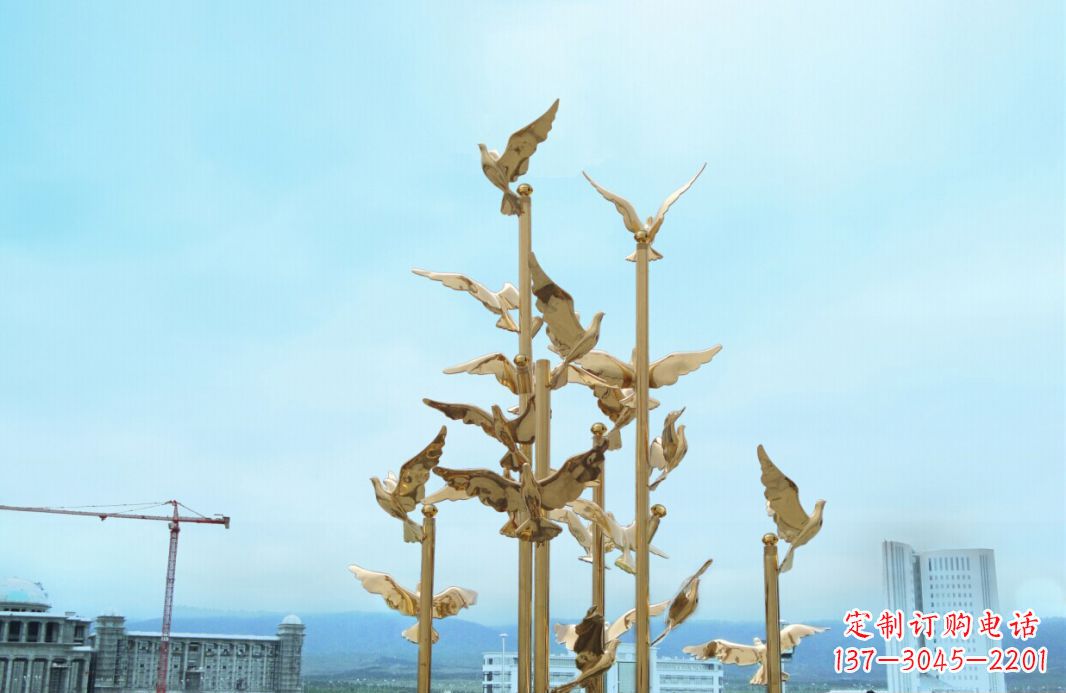 海南鸽子雕塑,传承着美好的历史