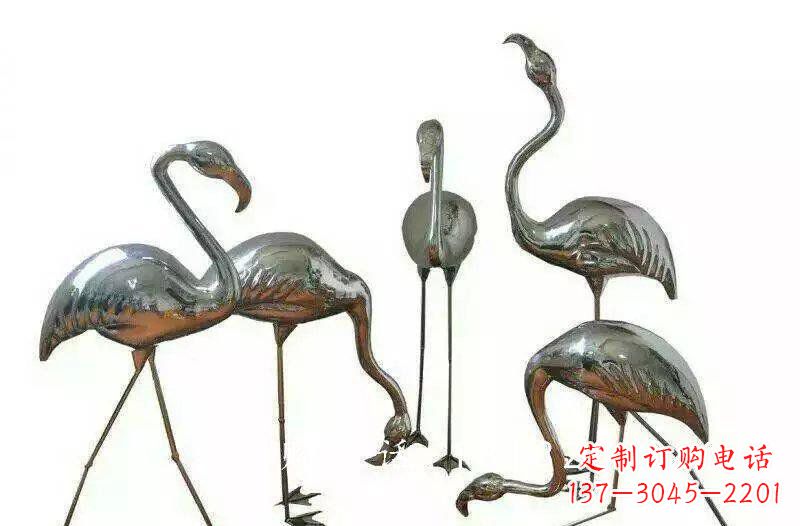 海南不锈钢火烈鸟雕塑——美丽的自然之美