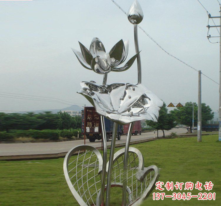 海南不锈钢荷叶雕塑——精美优雅的艺术品