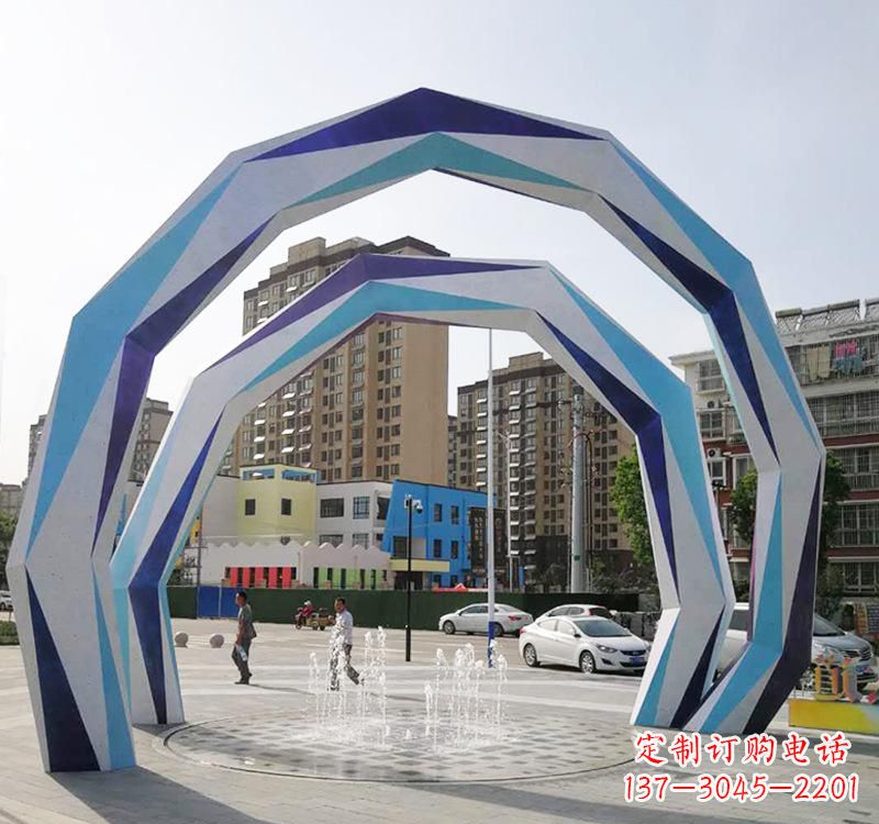海南不锈钢拱门雕塑令人惊叹的艺术品