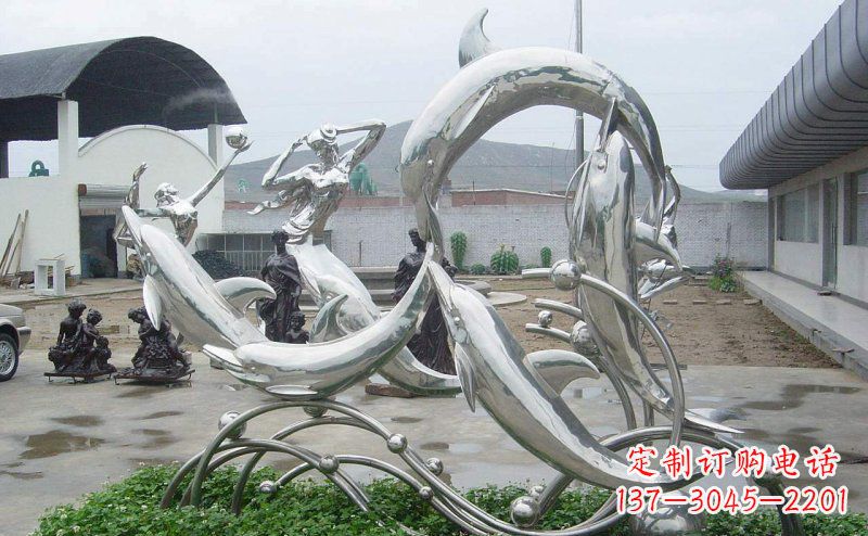 海南不锈钢海豚的灵动嬉戏