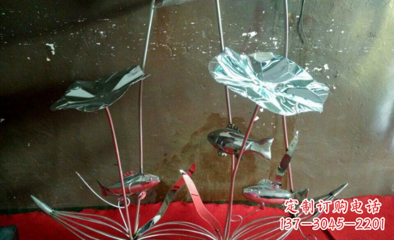 海南不锈钢荷花雕塑