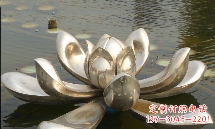 海南不锈钢荷花雕塑艺术与自然的完美结合