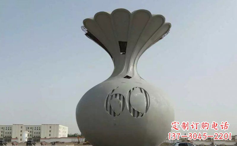 海南不锈钢花篮雕塑精美绝伦