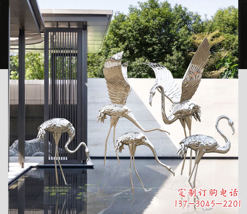 海南不锈钢火烈鸟雕塑雕刻艺术的精粹