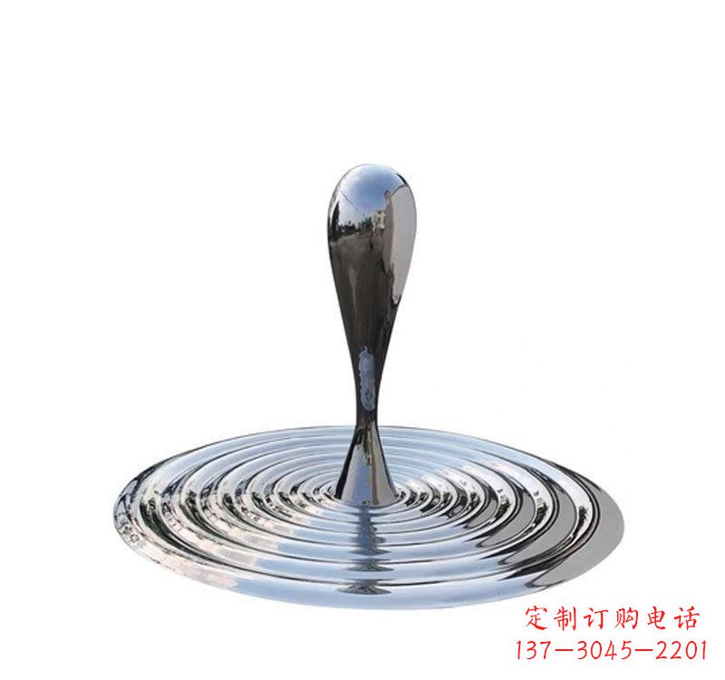 海南不锈钢景区水滴雕塑精美绝伦
