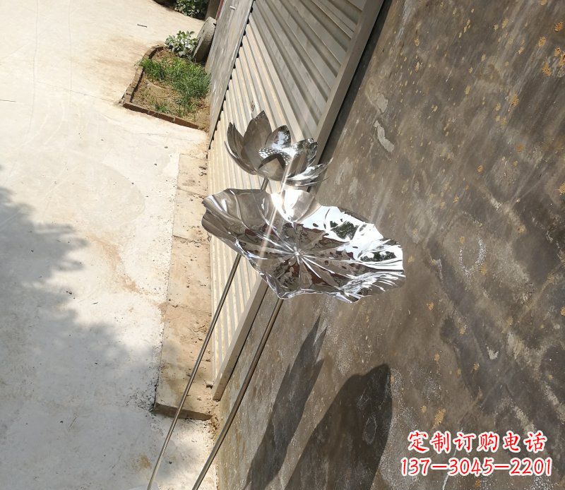 海南不锈钢荷叶雕塑精美的艺术瑰宝