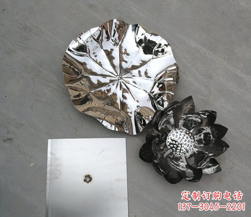 海南不锈钢荷叶公园景观雕塑