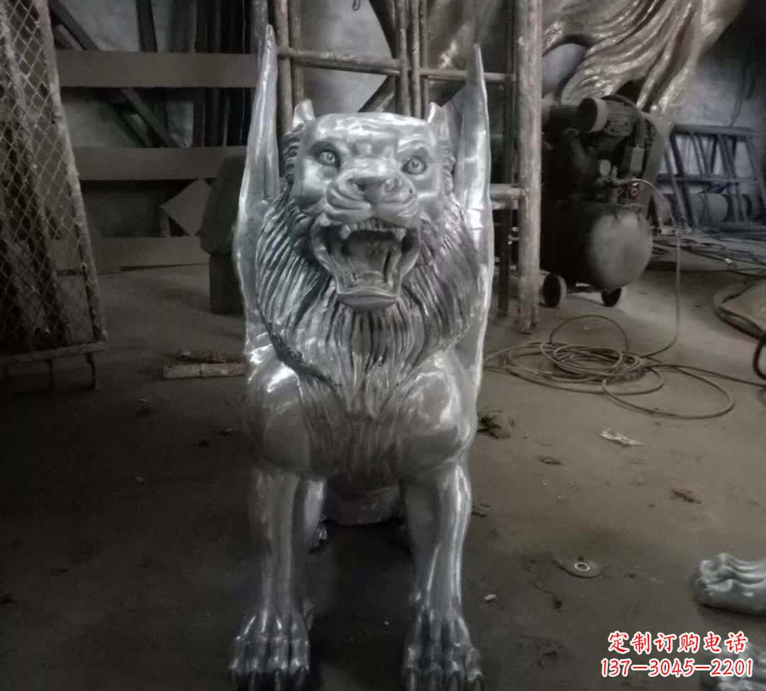 海南不锈钢老虎雕塑经典的艺术品